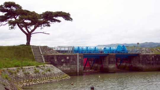 震災前の釜谷水門